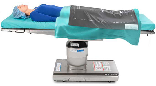 STERIS patient warming table pad and overbody blanket