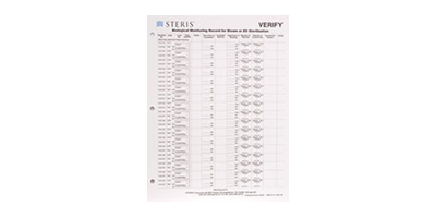 Record Keeping Sterilization Log Sheets Steris