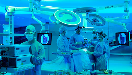 Surgical light illumination during a procedure