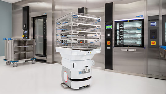 Automation Transportation of Surgical Instruments in the SPD